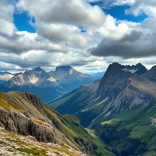 Impresionante paisaje de los Picos de Europa en Asturias