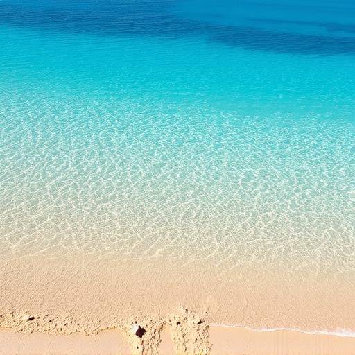 Playa de aguas cristalinas y arena dorada en Menorca